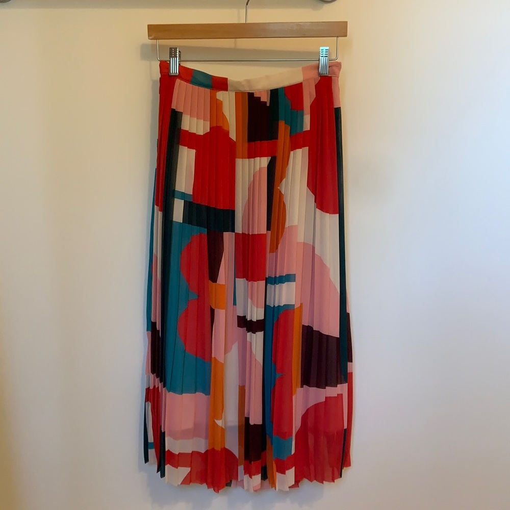 Anthropologie Maeve Aurelia A-line Midi Skirt